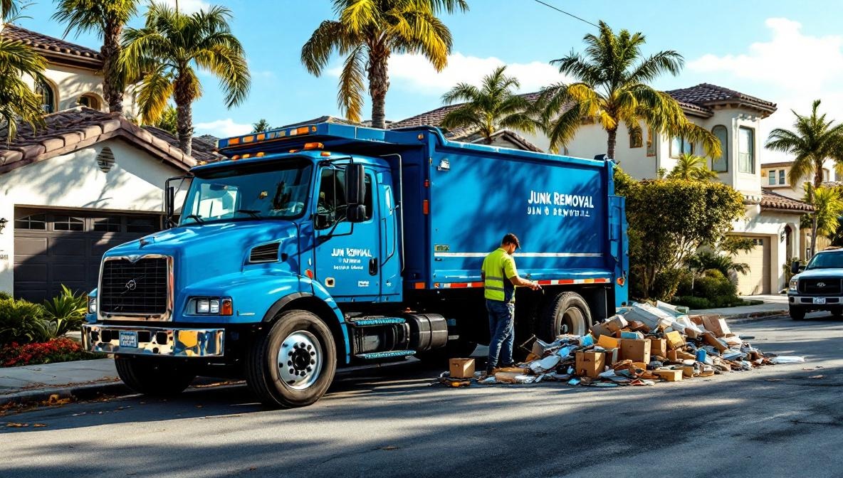 trash removal San Diego illustration